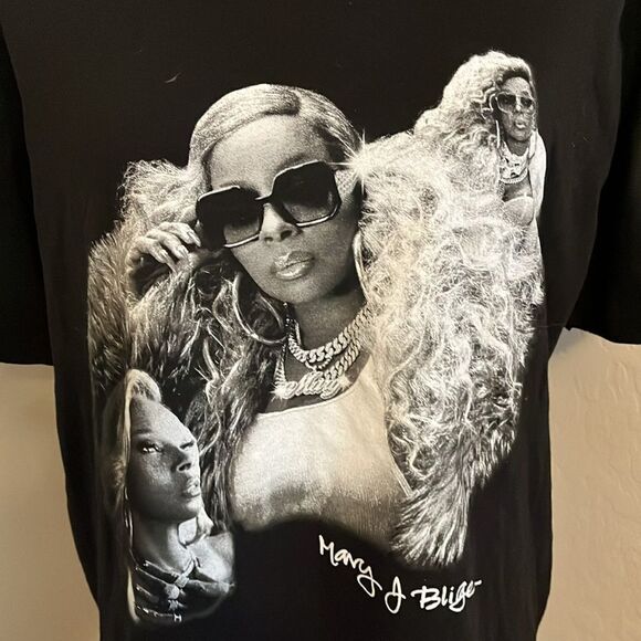 Mary J Blige Good Morning Gorgeous Black 2022 Tour Graphic Shirt Music R&B - Picture 2 of 8